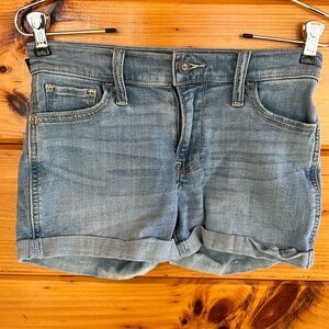 Hollister Womens Denim Mid Rise 3” Shorts Jorts 0 / 24